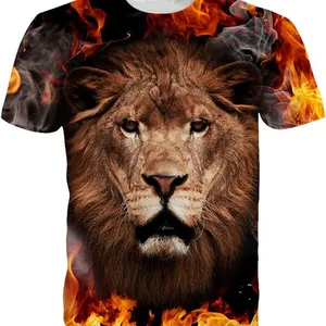 Custom 3D Pattern Printed Short Sleeve T-Shirts Casual Graphics Tees thumbnail-1