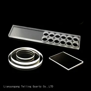 Optical Drilled Quartz Glass Plate Customized Quartz Sheet thumbnail-2
