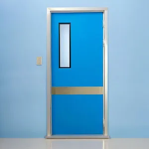 GMP Standard Cleanroom Swing Single Door Stainless Steel Hospital Doors Hermetic Medical Door thumbnail-1