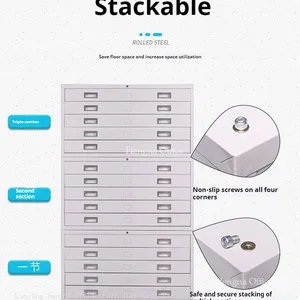 Mobile Long Filing Cabinets for Large Drawings Architecture: High-Quality Steel Construction and Smooth, Secure Operation thumbnail-3