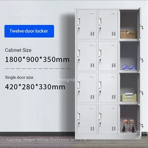 Rust Resistant Steel Locker for Hospital Staff Storage — 2 Door Custom Color | 1800mm | Wipe Clean thumbnail-4