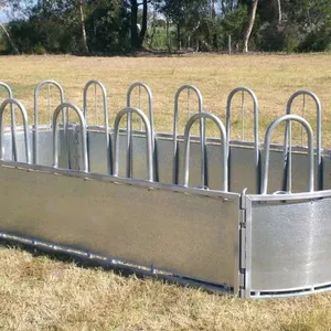 3 Pieces Assembled Round Hay Feeder for Cattle/Sheep Round Horse Cattle Hay Feeder thumbnail-4