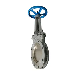 High Quality Stainless Steel Manual Knife Gate Valve Flange Gate Valve thumbnail-1