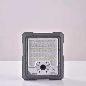 1000W Outdoor Waterproof LED Security Solar Floodlight With Aluminum Body Bright Solar Sign Board for Courtyard Garden Lighting thumbnail-3