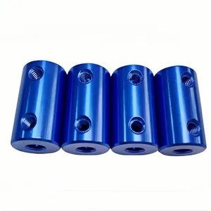Step Motor Accessories Blue Aluminum Coupling 5mm 8mm Bore Flexible Shaft Connector thumbnail-4