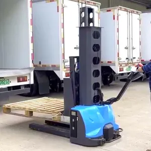 Fast Delivery 2000kg Self Lift Stacker 1500kg Full Electric Self Load Stacker Lithium Battery Self Lifting Stacker Forklift thumbnail-5
