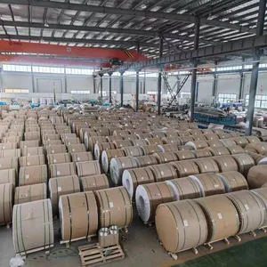 12-20 Micron Aluminum Coil 1050 1060 3003 H14 H24 Plain Aluminum Coil Roll Uncoated Aluminum Coil for Industry Roofing Gutter thumbnail-5