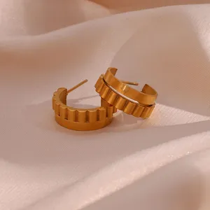 Stainless Steel Earrings for Clothing Brands OEM Design Custom Shapes Fast Production Global Shipping thumbnail-5