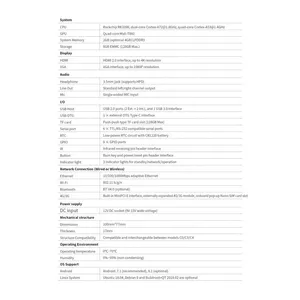 GeniusCore RK3288 Liontron C4 Industrial Single Board Computer 2GB+32GB EMMC 4K Decoding Android Linux Embedded Control Mainboard thumbnail-5