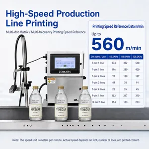 Industrial Continuous Inkjet Printer for Food Bottle Lot Number and Expiry Date Coding thumbnail-2