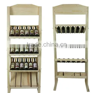 2016 Wooden Wine Rack, Wine Display Shelf, Wholesale Wine Rack Wood thumbnail-1