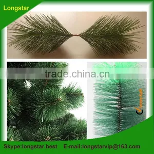 PET Pine Needles Used for Making Artifical Christmas Tree (PVC Monofilament) thumbnail-1