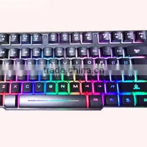 Manufacture Wired USB Mechanical Backlit Colorful USB Keyboard thumbnail-4