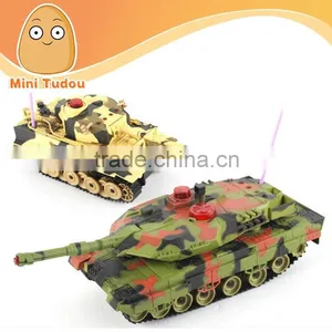 2014 NEW RC Plastic Toys rc Combat Tank RC Tank (2pcs in a Color Box) thumbnail-1