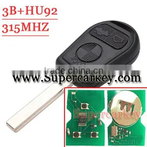Best Quality Old 3 Button Remote Key HU92 Blade 315MHZ For Bw With Pcf7935 Chip thumbnail-1