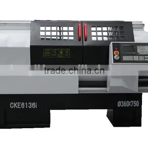 CKE6136x750 Small Horizontal CNC Lathe With CE thumbnail-1