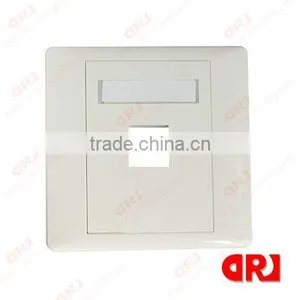 1 Port RJ45 86 Type Network Faceplate thumbnail-1