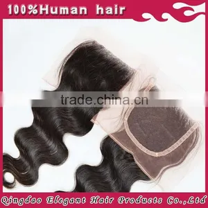 6A Grade Hot Sale Comfortable Body Wave Brazilian Silk Base Closure thumbnail-3
