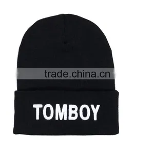 Comfortable Hip Hop Embroidery Custom Beanie Hats thumbnail-4
