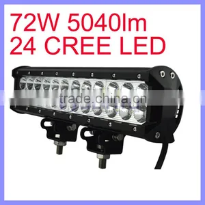 12 Inch Long 72W Waterproof 30 to 60 Degree Beam LED Off Road Light thumbnail-1