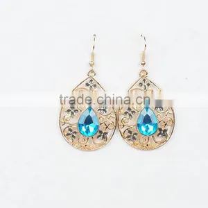 Design Latest Fashion Earrings Blue Teardrop Earrings Metal Teardrop Earrings thumbnail-1