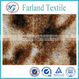100%polyester Textile and Apprel Fabric PV Velvet Plush thumbnail-4