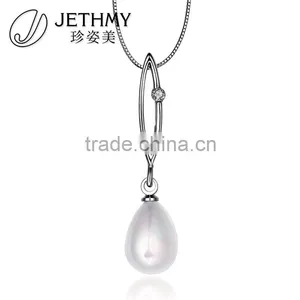 Brilliant Platinum Plating Surface Pearl Imitation Pendant for Girlfriend thumbnail-1