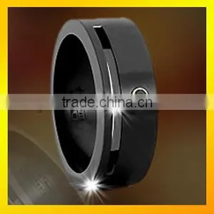 Black Tungsten Rings Cheap Jewelry Rings for Men thumbnail-6