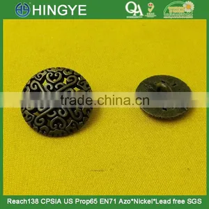 15mm and 20mm Metal Shank Button in Anti-brass Color thumbnail-1