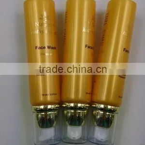 Exquisite Cosmetic Tube With Airless Pump Cap for Whiten Cream /Plastic Tube With Airless Pump Cap for Cosmetics Packaging thumbnail-4