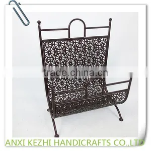 LC-88066RV China Wholesale Vintage Wrought Iron Metal Used Magazine Racks thumbnail-3