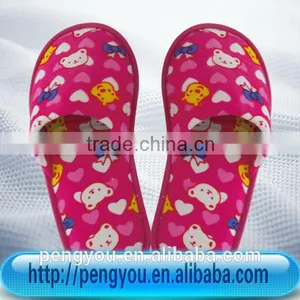 2014 Good Quality Cute Cotton Kids Cartoon Slippers thumbnail-1