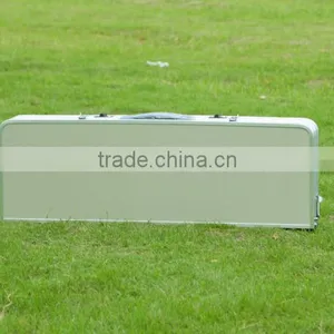 Portable Brushed Silver Picnic Table thumbnail-2