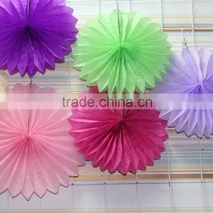 Chinese Style Paper Fan ,tissue Paper Fan for Festival Decoration thumbnail-5