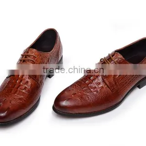China Factory Handmade Leather Pointed Causual Men Shoes thumbnail-5
