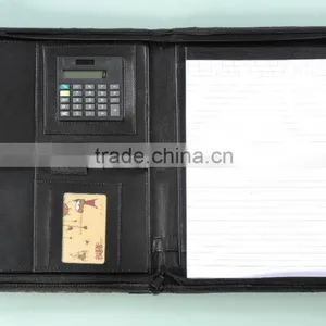 China Supplier Good Quality Custom A4 Leather Folder thumbnail-1