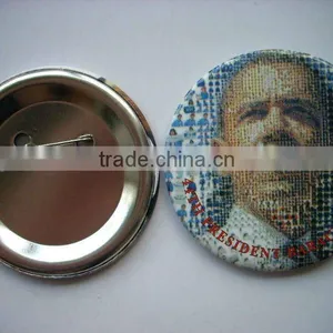 Customized - Obama Tinplate Button Badge thumbnail-1