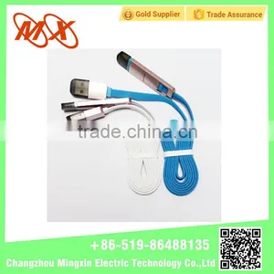 Mobilephone Accessory Perfume Gold Head 2 in 1 USB Fast Charging Data Cable for Android & Iphone 5/6 thumbnail-3