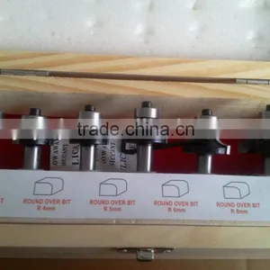 TC-006B Wood Cutting Tool 6PCS Carbide Tiped Quarter Router Bit Set For DIY Market thumbnail-1
