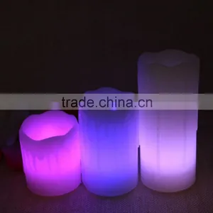 LED Candle Lights With Tears Flameless Candles With Timer thumbnail-1