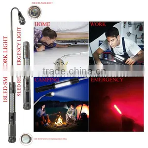 TELESCOPIC MAGNETIC MUNTI FUNCTIONAL LED FLASHLIGHT WORK LIGHT EMERGENCY LIGHT WITH PICK UP TOOL thumbnail-1