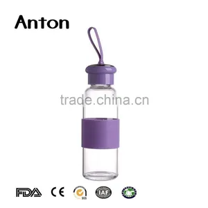 19oz Simple and Easy Simple and Easy With Different Colour Silicon Sleeve Water Bottles thumbnail-3