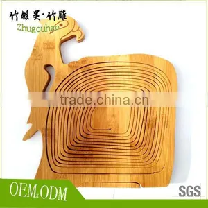 Bamboo Folding Apple Basket - Stores Flat thumbnail-6
