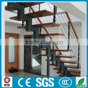 Prefabricated Carbon Steel/iron Wood Straight Stairas-YUDI Quality Choice thumbnail-2
