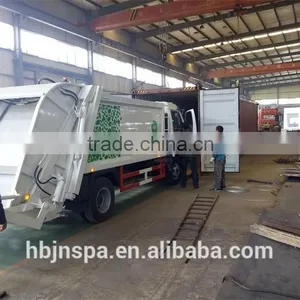 Export to Sorth America 140HP Garbage Compactor Truck Dongfeng thumbnail-4