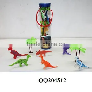 6pcs Plastic Dinosaur Set thumbnail-1