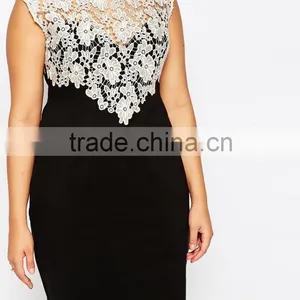 Wholesale Plus Size Dress Custom Lace Lady Fashion Dress thumbnail-3