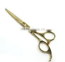 PROFESSIONAL HAIR DRESSING HAIR CUTTING BARBER SCISSORS LIGHT GOLD thumbnail-1