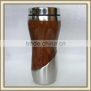 16 Oz. St. Tropez Tumbler Wood Mug thumbnail-1