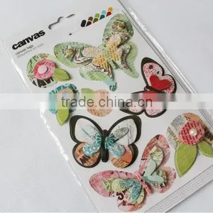 2014 Promotional Butterfly Decoration Paper Insert Double Layers Sticker thumbnail-1